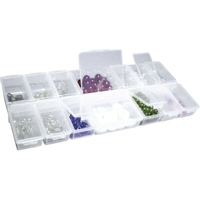 Rayher 3902300 Transparenter Aufbewahrungsbehälter mit Fächern Rayher 3902300 Transparenter Aufbewahrungsbehälter mit Fächern
