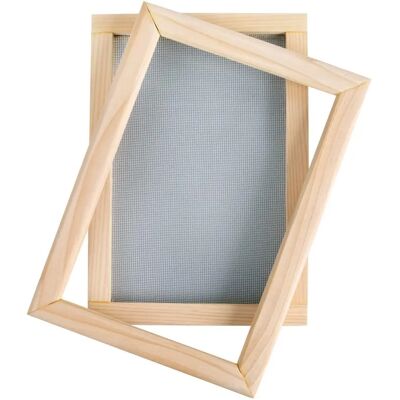 Rayher Papierherstellungsrahmen - 30x21 cm, Braun - Papierherstellungsrahmen Rayher Papierherstellungsrahmen - 30x21 cm, Braun - Papierherstellungsrahmen