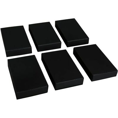 Rayher 6 Boîtes d'allumettes - 11x6,5x2 cm - Noir - Boîte d'allumettes - Publicité Rayher 6 Boîtes d'allumettes - 11x6,5x2 cm - Noir - Boîte d'allumettes - Publicité