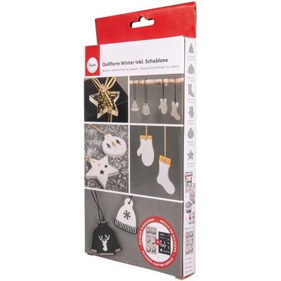 Rayher moule en silicone avec 6 formes d'hiver - Moulage Rayher moule en silicone avec 6 formes d'hiver - Moulage