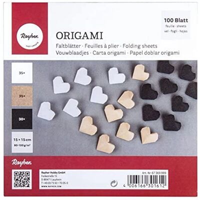 Rayher 100 Vellen Origami Papier - Multicolored - 15x15cm Rayher 100 Vellen Origami Papier - Multicolored - 15x15cm