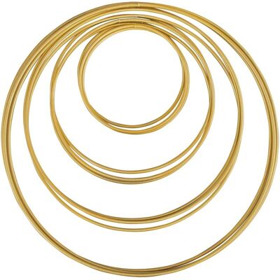 Rayher Metaal Ringen Set - 10 stuks, Goud, 10-25cm - Decoratief & Knutselen Rayher Metaal Ringen Set - 10 stuks, Goud, 10-25cm - Decoratief & Knutselen