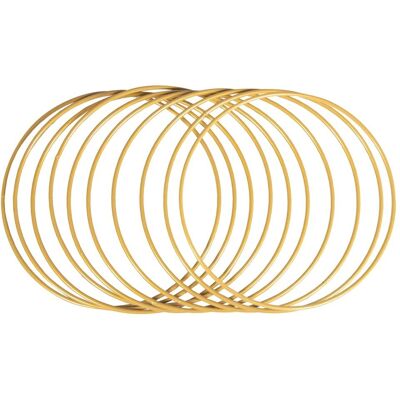 Rayher Gold Metal Rings - 20cm Diameter, Set of 10 Rayher Gold Metal Rings - 20cm Diameter, Set of 10