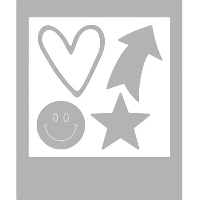Rayher Set mascherine: Photoframe, Colori Misti, 2cm-7x8,5cm, bus.blis. 5pz - die-cutting and embossing die Rayher Set mascherine: Photoframe, Colori Misti, 2cm-7x8,5cm, bus.blis. 5pz - die-cutting and embossing die