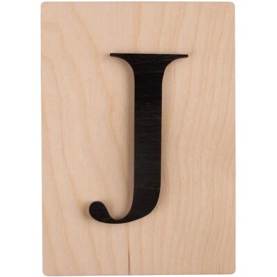 Rayher Czarna Drewniana Litera 'J' 14,8 x 10,5 cm - Litera Rayher Czarna Drewniana Litera 'J' 14,8 x 10,5 cm - Litera