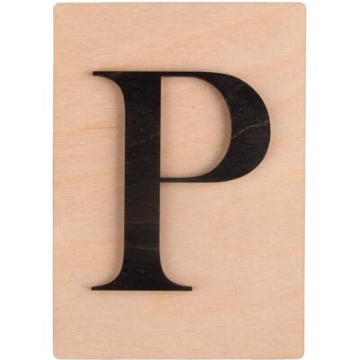 Rayher Czarna litera z drewna 'p' 14,8 x 10,5 cm - Litera Rayher Czarna litera z drewna 'p' 14,8 x 10,5 cm - Litera