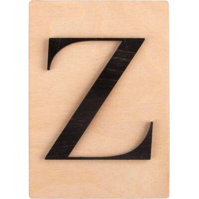Litera z drewna czarna Rayher - 14,8x10,5cm - Litera Litera z drewna czarna Rayher - 14,8x10,5cm - Litera
