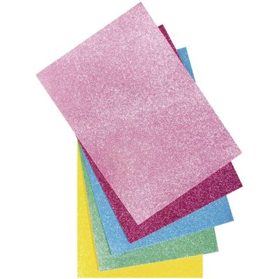 Rayher Modèle Feutre Brillant - 5 Feuilles, 21x30cm - Feutres Rayher Modèle Feutre Brillant - 5 Feuilles, 21x30cm - Feutres