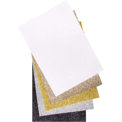 Rayher 53961000 Glitter viltvellen - DIY vilt 5 stuks Rayher 53961000 Glitter viltvellen - DIY vilt 5 stuks