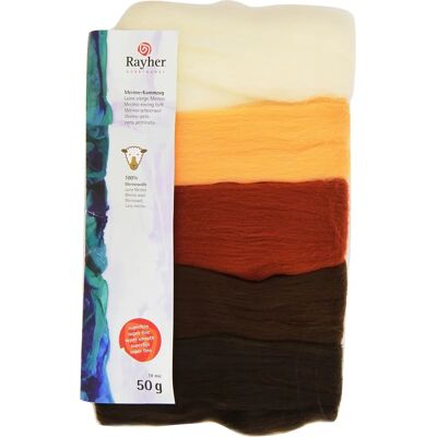 Rayher Laine Mérinos en Carton - 5 Couleurs - 10g Laine Rayher Laine Mérinos en Carton - 5 Couleurs - 10g Laine