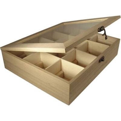 Rayher Modell 6241500 Naturholz Teebox - Aufbewahrungsbox Rayher Modell 6241500 Naturholz Teebox - Aufbewahrungsbox