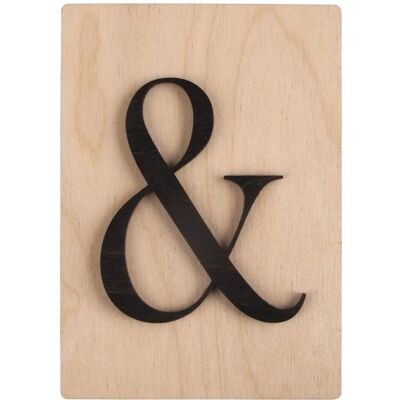 Rayher Lettre en bois noir '&' - 14,8x10,5cm - Lettre - Publicité Rayher Lettre en bois noir '&' - 14,8x10,5cm - Lettre - Publicité