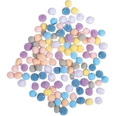 Rayher 80 Pompons Pastel - Accessoires Scrapbooking - Publicité Rayher 80 Pompons Pastel - Accessoires Scrapbooking - Publicité