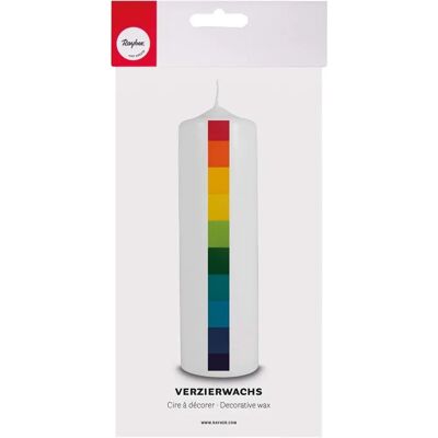 Rayher Wasvel Regenboog Kit - Wasvel, Regenboog, 10 x 5 cm, Veelkleurig - Vouwwas voor knutselen Rayher Wasvel Regenboog Kit - Wasvel, Regenboog, 10 x 5 cm, Veelkleurig - Vouwwas voor knutselen