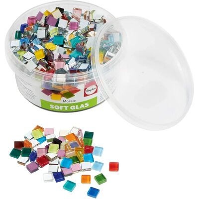 Rayher Soft Glass Mosaic Tiles - 525 pcs - 1x1cm - UV Resistant - Mosaic Rayher Soft Glass Mosaic Tiles - 525 pcs - 1x1cm - UV Resistant - Mosaic