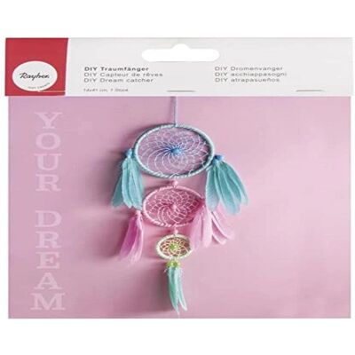 Kit attrape-rêves Rayher - Multicolore - 14x41cm - Set créatif Kit attrape-rêves Rayher - Multicolore - 14x41cm - Set créatif