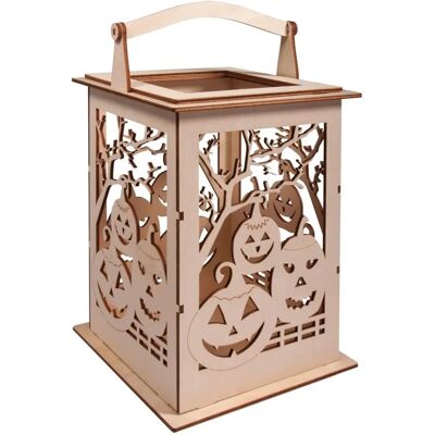 Kit de lanterne en bois Rayher Citrouille - Décoration Halloween Kit de lanterne en bois Rayher Citrouille - Décoration Halloween