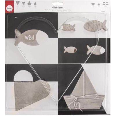 Moule cœur Rayher - Béton, Résine, Cire - 25x27cm Moule cœur Rayher - Béton, Résine, Cire - 25x27cm