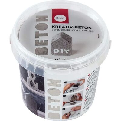 Rayher Béton Créatif - Gris, 1 kg - Publicité Rayher Béton Créatif - Gris, 1 kg - Publicité