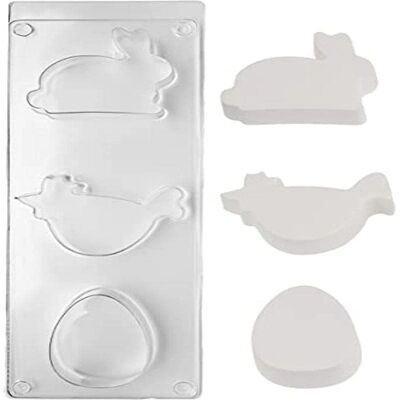 Rayher Modellset - 3 formar - Genomskinlig Rayher Modellset - 3 formar - Genomskinlig