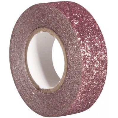 Rayher 59925268 - Fita com purpurina - 5m - Rosa Antiga - Fita Rayher 59925268 - Fita com purpurina - 5m - Rosa Antiga - Fita
