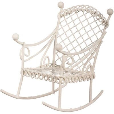 Rayher - Sedia A Dondolo Decorativa Bianca - Chaise décorative Rayher - Sedia A Dondolo Decorativa Bianca - Chaise décorative