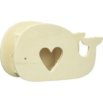 Rayher Tirelire en bois en forme de baleine - Naturel - 13,5x5,5x8cm - Publicité Rayher Tirelire en bois en forme de baleine - Naturel - 13,5x5,5x8cm - Publicité