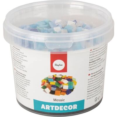 Mosaico di Vetro Blu Rayher - 1kg, 1x1cm, 1300 pezzi Mosaico di Vetro Blu Rayher - 1kg, 1x1cm, 1300 pezzi