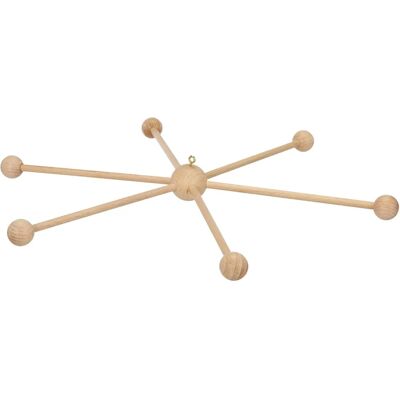 Rayher Buchenhout Ster Mobile - Houtster, 33 cm Diameter - DIY Decoratie Rayher Buchenhout Ster Mobile - Houtster, 33 cm Diameter - DIY Decoratie