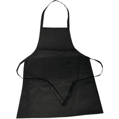 Rayher Schürze en coton noir pour adultes - 95x70cm Rayher Schürze en coton noir pour adultes - 95x70cm