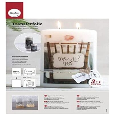 Rayher Transfer-/Wasserschiebefolie - 4 Blatt A4 Rayher Transfer-/Wasserschiebefolie - 4 Blatt A4