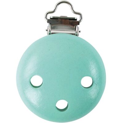Rayher Drewniany klips do smoczka - 3,7cm Miętowa zieleń - Uchwyt do smoczka Rayher Drewniany klips do smoczka - 3,7cm Miętowa zieleń - Uchwyt do smoczka