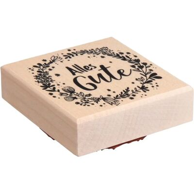 Rayher Timbro Corona Fiori Tampon en Caoutchouc Personnalisé - Décoration Cartes de Vœux Rayher Timbro Corona Fiori Tampon en Caoutchouc Personnalisé - Décoration Cartes de Vœux