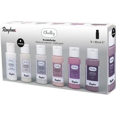 Rayher Kit Gesso Rosa - 6 Colori - 60 ml Rayher Kit Gesso Rosa - 6 Colori - 60 ml