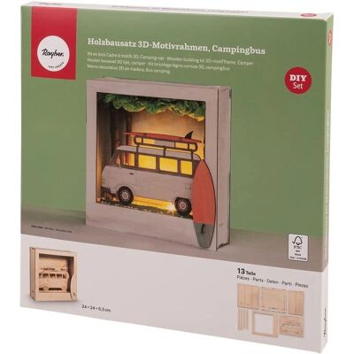 Rayher DIY 3D lijstenset - Houten auto - 24cm Rayher DIY 3D lijstenset - Houten auto - 24cm