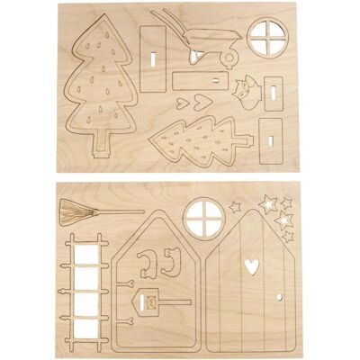 Kit Mini scène de Noël Rayher - 24 pièces Kit Mini scène de Noël Rayher - 24 pièces