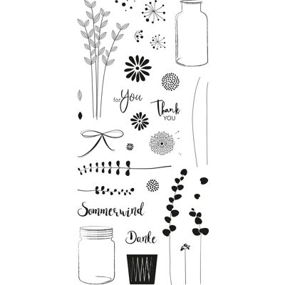 Ensemble de tampons transparents Rayher "Botanical" - 0,7–8,7 cm - Unisexe Ensemble de tampons transparents Rayher "Botanical" - 0,7–8,7 cm - Unisexe