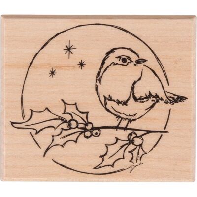BUTTERER Robin Stempel - Weihnachtsmotiv - 6,4x5,3cm - Stempel BUTTERER Robin Stempel - Weihnachtsmotiv - 6,4x5,3cm - Stempel