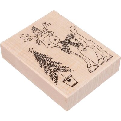 Rayher Drewniany Stempel Elf - Świąteczne Rękodzieło Rayher Drewniany Stempel Elf - Świąteczne Rękodzieło