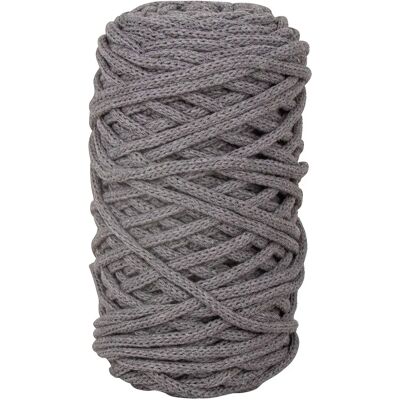 Rayher Braidy återvinningsgarn - Granitgrå - 4mm - 65m Rayher Braidy återvinningsgarn - Granitgrå - 4mm - 65m
