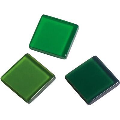 Rayher Mosaïque en acrylique, transparente 1x1cm, 205 pcs, boîte SB 50g, mélange vert - Fournitures d'artisanat Rayher Mosaïque en acrylique, transparente 1x1cm, 205 pcs, boîte SB 50g, mélange vert - Fournitures d'artisanat