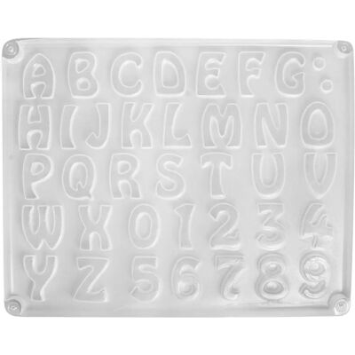 Rayher Modell - Buchstaben/Zahlen Form - Flexible, Lebensmittelecht - 37 Muster Rayher Modell - Buchstaben/Zahlen Form - Flexible, Lebensmittelecht - 37 Muster