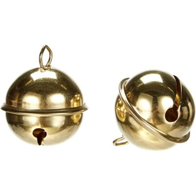 Cloches en métal Rayher Hobby, Doré, 35mm, lot de 2 - Cloche de Noël Cloches en métal Rayher Hobby, Doré, 35mm, lot de 2 - Cloche de Noël