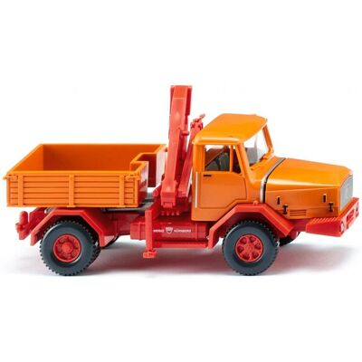 Wiking 049305 - Lastwagen/Anhänger Modell - orange - Maßstab 1:87 Wiking 049305 - Lastwagen/Anhänger Modell - orange - Maßstab 1:87