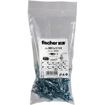 Fischer Pinos para cavidades - 37mm - 20 peças Fischer Pinos para cavidades - 37mm - 20 peças