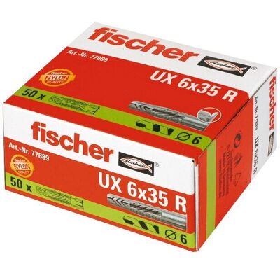 Fischer UX6X35R Cheville Universelle - 6x35mm - Publicité Fischer UX6X35R Cheville Universelle - 6x35mm - Publicité