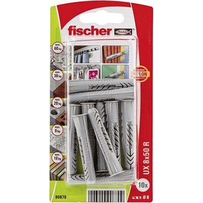 Fischer Universal Nylon Væganker UX 8 x 50 R - Anker Fischer Universal Nylon Væganker UX 8 x 50 R - Anker