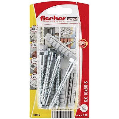 Fischer Modello SX 10x50mm - Tasselli e viti Fischer Modello SX 10x50mm - Tasselli e viti