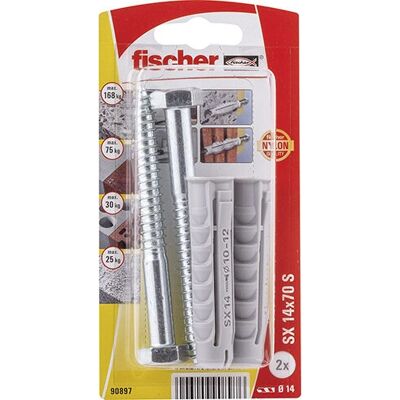 Conjunto de tacos Fischer - 70 mm, 2 piezas Conjunto de tacos Fischer - 70 mm, 2 piezas