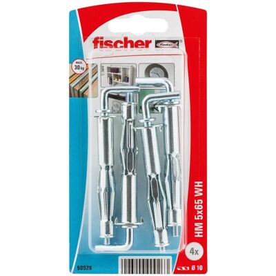 Fischer HM 5 x 65 Væganker & Skruersæt - Letvægtsmontering Fischer HM 5 x 65 Væganker & Skruersæt - Letvægtsmontering